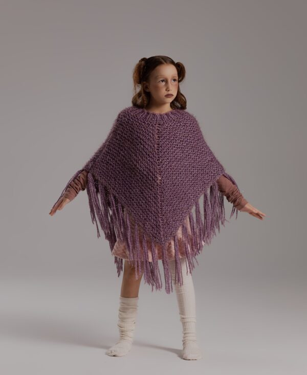 Knitted poncho